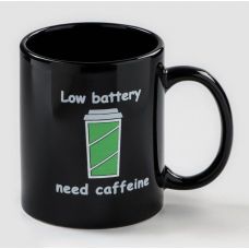 Buqələmun fincanı "Qəhvə" - Low battery need caffeine